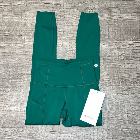 Lululemon Fast and Free High-Rise Tight 25" evergreen EVRG 0 - Picture 3 of 12